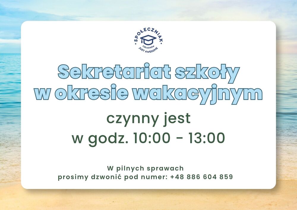 Czas pracy sekratariatu 